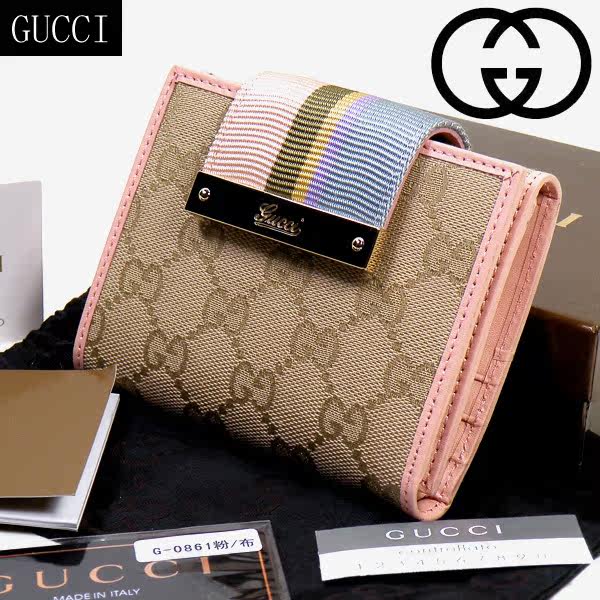 ����ϵ��/GUCCI/����ŮʿǮ��/��ţƤ�Ứ����/�̿�����Ǯ��/0861