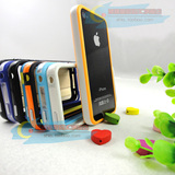 iPhone4 4S边框保护套 苹果4代Bumper圈 硅胶手机套 信号边框套