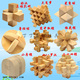 9款古典玩具孔明锁鲁班锁系列之一组合卖|可传电子说明<span class=H>书</span>