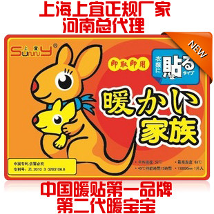 厂家授权/上宜正品/袋鼠/ 煖宝宝/ 大号 发热贴 保暖贴 40片包邮