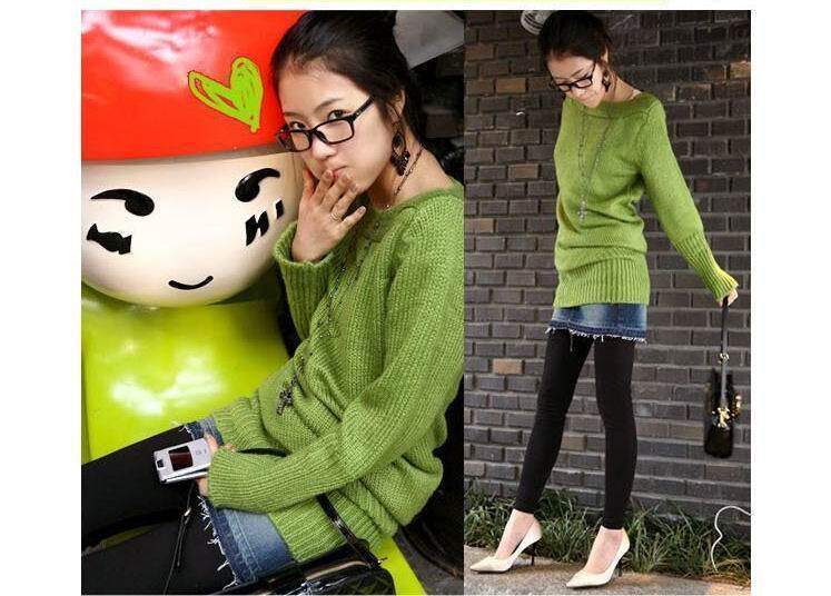 正品实拍-JN118日韩流行宽松<em>休闲高领长款毛</em>