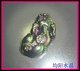 俏色 精品天然彩虹眼黑曜石貔貅吊坠 辟邪转运