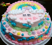 彩虹蛋糕，济南蛋糕店，济南市蛋糕店速递，北京上海武汉广州蛋糕