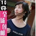 1856 韩版饰品 个性时尚 镂空爱心 亮钻 项链/毛衣链