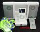 最新IPOD NANO VIDEO MINI无线遥控便携基座式音箱