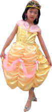 大号贝儿蓬蓬裙泡泡裙婚纱礼服裙Disney迪士尼动漫服装童裙