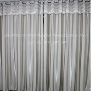 一级环保全遮光双面花纹客厅窗帘条纹遮光灰白条纹仅30元每米