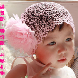 韩版婴幼儿童女宝宝大花发带公主蕾丝发网头发饰品配饰新款 粉红|ruв категории Детская одежда, детей аксессуары, парик - от Buy2taobao.com для оказания профессиональной услуги покупки агента Taobao