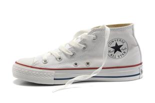  正品匡威新款 ALL STAR 经典款白色中帮潮韩版男女情款，侣帆布鞋