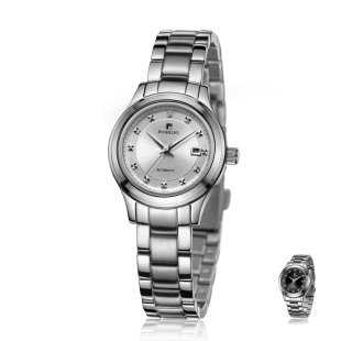  罗西尼手表不锈钢透视后盖进口机械机芯女表R5480 特价情侣表