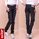 Levi's 李维斯女装新品灰色百搭显瘦提臀铅笔裤小脚裤牛仔裤 蓝色