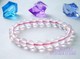 极品粉冰晶圆珠手链