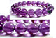 紫罗兰色巴西纯天然紫水晶手链10mm浓艳紫水晶圆珠手链
