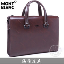 专柜正品Montblanc/万宝龙男包横款方形手提公文包大号牛皮包特价