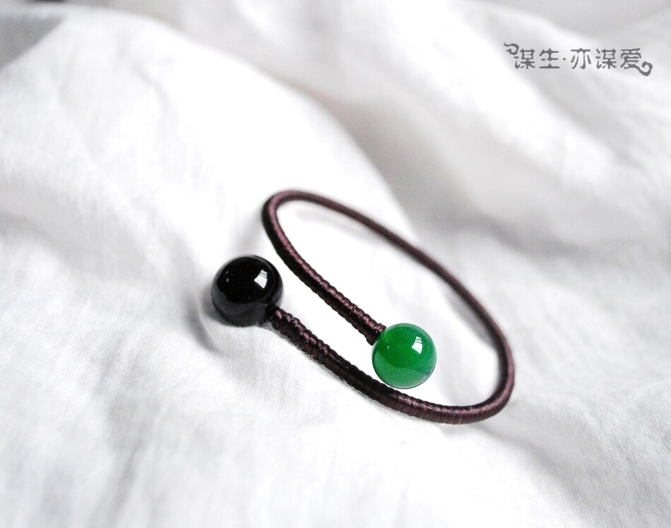 「 如初见。 」____天然玛瑙配色镯子 可造型。 全手工制作