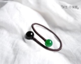 「 如初见。 」____天然玛瑙配色镯子 可造型。 全手工制作