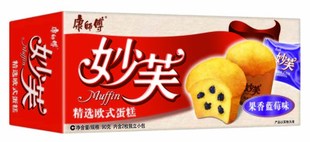  【天猫超市】康师傅妙芙精选蛋糕果香蓝莓味（盒装90g)