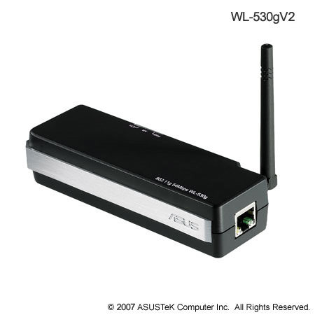 皇冠　华硕（ASUS）WL-530g迷你无线路由器　正品行货