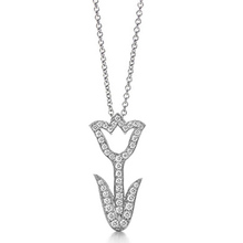 Bank of New artículos de moda especial de comercio [A-] de plata de Tiffany collar de diamantes de tulipán