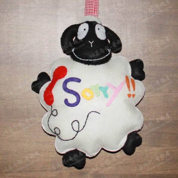 \/创意礼品 绵羊 我不在请找.,DIY手工材料\/衣服\/