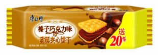  【天猫超市】康师傅甜酥夹心榛子巧克力味（袋装80g+16g）