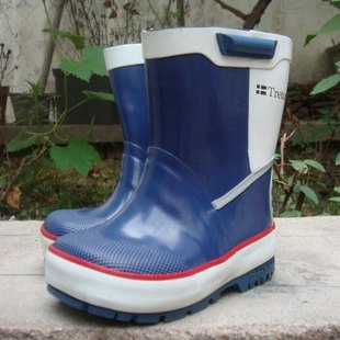  新款胶鞋Tretorn品牌小童多结构耐穿童鞋蓝色雨靴雨鞋水鞋