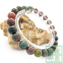 【高贵典雅】水头十足,天然七彩玉手链