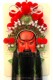 全饰京剧脸谱中号红整脸关羽关公