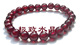 美容养颜青春永驻极美天然酒红石榴石手链6mm