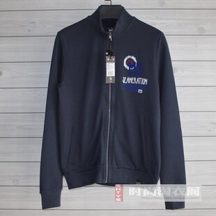  专柜正品 lee 加绒 保暖男款立领修身卫衣外套 L100605GCB9D