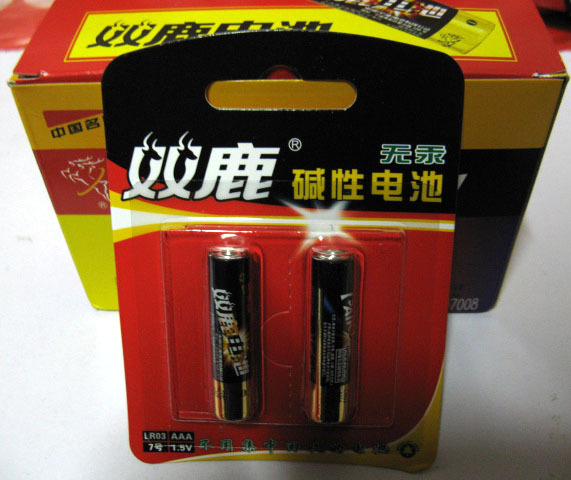 正品 中國名牌雙鹿特強無汞堿性電池AA5號 AAA7號 1.5V 電子電池在類目 五金/工具, 機電五金, 電池/電力配件中 - 來自Buy2taobao.com提供專業的淘寶代購服務