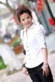 特价夏秋季新品韩版女秋装9228翻领修身蝴蝶结泡泡短袖衬衫 2色
