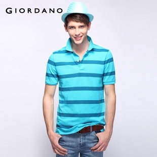 2012 new Giordano cross  men's colorful personality in  summer skinny POLO01012014