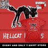 Hellcat Records斯卡摇滚朋克乐队惊吓猫logo喵图案动物棉短袖T恤