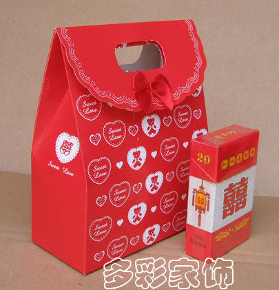 多彩婚庆★喜帖请柬纱袋手