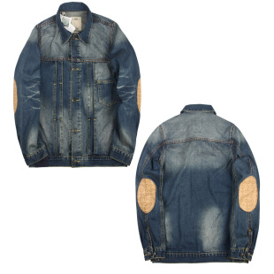  男装牛仔夹克外套VISVIM直筒型夹克 男牛仔布翻领时尚休闲