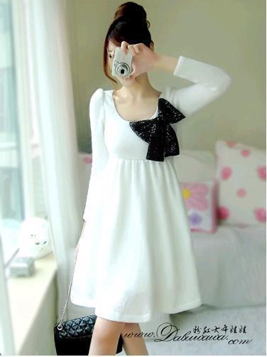 女装,女士精品毛呢连衣裙时尚韩版女装新款秋