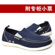 新款专柜正品<span class=H>crocs</span>沃尔卢walu<span class=H>帆布</span><span class=H>鞋</span>卡洛驰圣克鲁兹休闲男<span class=H>鞋</span>