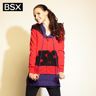 2012 Giordano BSXT shirts-dress bear Leopard printed sueding two wear guardian clothes 04381761