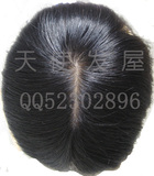 工厂现货女士白发头顶发少者用织全手勾发补发真发假发块