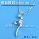 吊坠项链 REGENT.ITALINA镀白金锆石时尚流行含链和坠