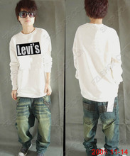 08冬装新品特惠 中性非主流 W3078# 简单版LEVI'S卫衣 只有黑色