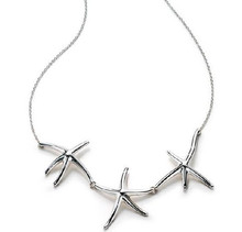Tiffany / Tiffany / Tiffany / collar de plata de Tiffany tres estrellas de mar