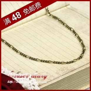  DIY饰品材料配件 3mm 手工串珠 古铜色 复古 3:1 子母链