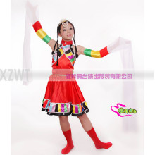 旋转舞台/民族舞蹈服/藏族表演服/舞蹈服/XZ108