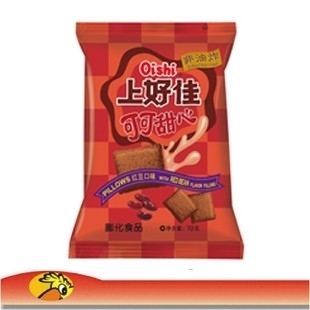  热卖可可甜心-红豆口味/70克上好佳零食膨化食品/20包/箱/现货
