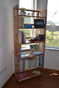 竹屋楠竹书架板式书柜，拼装儿童书柜简易简约置物架实木