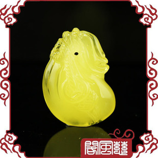  五皇冠慈风阁风水 开光波罗的海琥珀半蜜半珀招财钱袋吉祥吊坠4-4