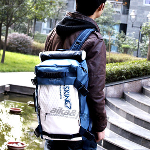  背包男式包包双肩学生书包背包休闲斜挎包电脑多功能潮包韩版背包