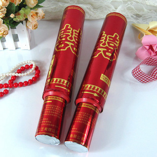  婚庆用品 婚车装饰 华福礼花 礼炮 彩条喜字玫瑰花瓣礼花 40cm